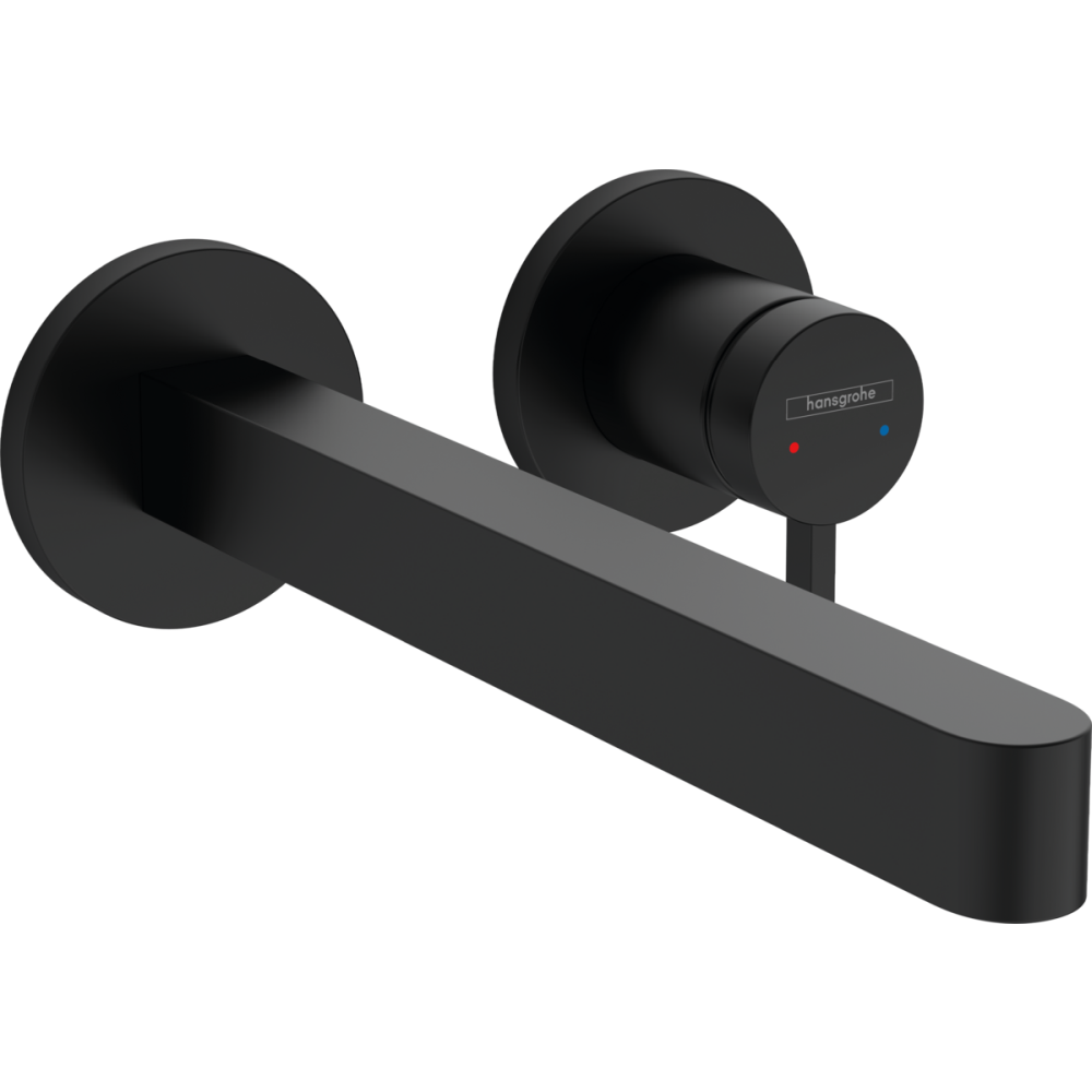Baterii lavoare - Baterie lavoar incastrata negru mat, pipa 240 mm, Hansgrohe Finoris 76050670