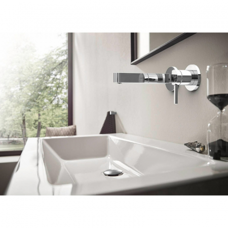 Baterie lavoar incastrata crom lucios, pipa 168 mm, Hansgrohe Finoris 76051000 [1]