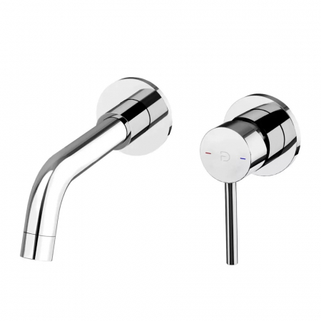 Baterii lavoare - Baterie lavoar incastrata FDesign Flusso, corp incastrat inclus, crom lucios