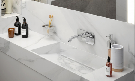 Baterie lavoar incastrata FDesign Meandro, corp incastrat inclus, crom lucios [5]