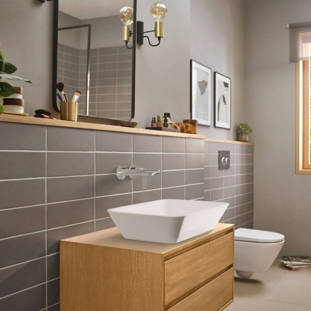 Baterie lavoar incastrata, finisaj crom, Hansgrohe Rebris E [1]