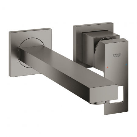 Baterii lavoare - Baterie lavoar incastrata Grohe Eurocube, marimea M, antracit periat Hard Graphite