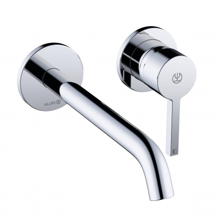 Baterii lavoare - Baterie lavoar incastrata Kludi Nova Fonte crom lucios, pipa 220 mm