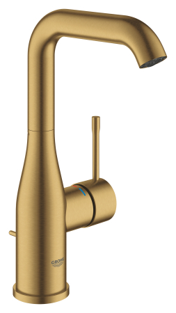 Baterii lavoare - Baterie lavoar marimea L, auriu mat, cu ventil inclus, Grohe Essence