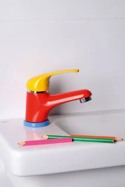 Baterie lavoar copii, monocomanda, colorata, Sapho Kid [1]