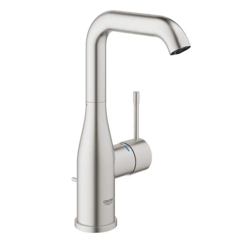 Baterii lavoare - Baterie lavoar monocomanda L, supersteel, Grohe Essence
