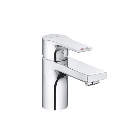 Baterii lavoare - Baterie lavoar monocomanda, Zenta SL 75, culoare crom, cu ventil Push-Open, Kludi