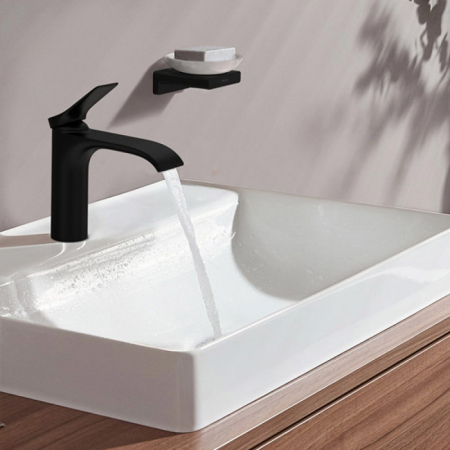 Baterie lavoar negru mat, tehnologie CoolStart, Hansgrohe Vivenis 110 [1]