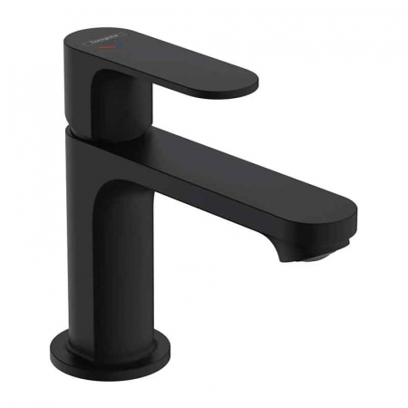 Baterii lavoare - Baterie lavoar negru mat, tehnologie CoolStart, monocomanda, Hansgrohe Rebris S 80