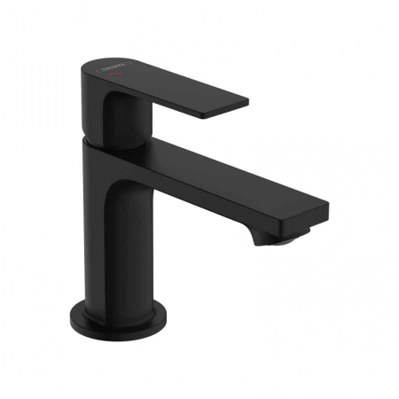 Baie - Baterie negru mat, tehnologie CoolStart, monocomanda, Hansgrohe Rebris E