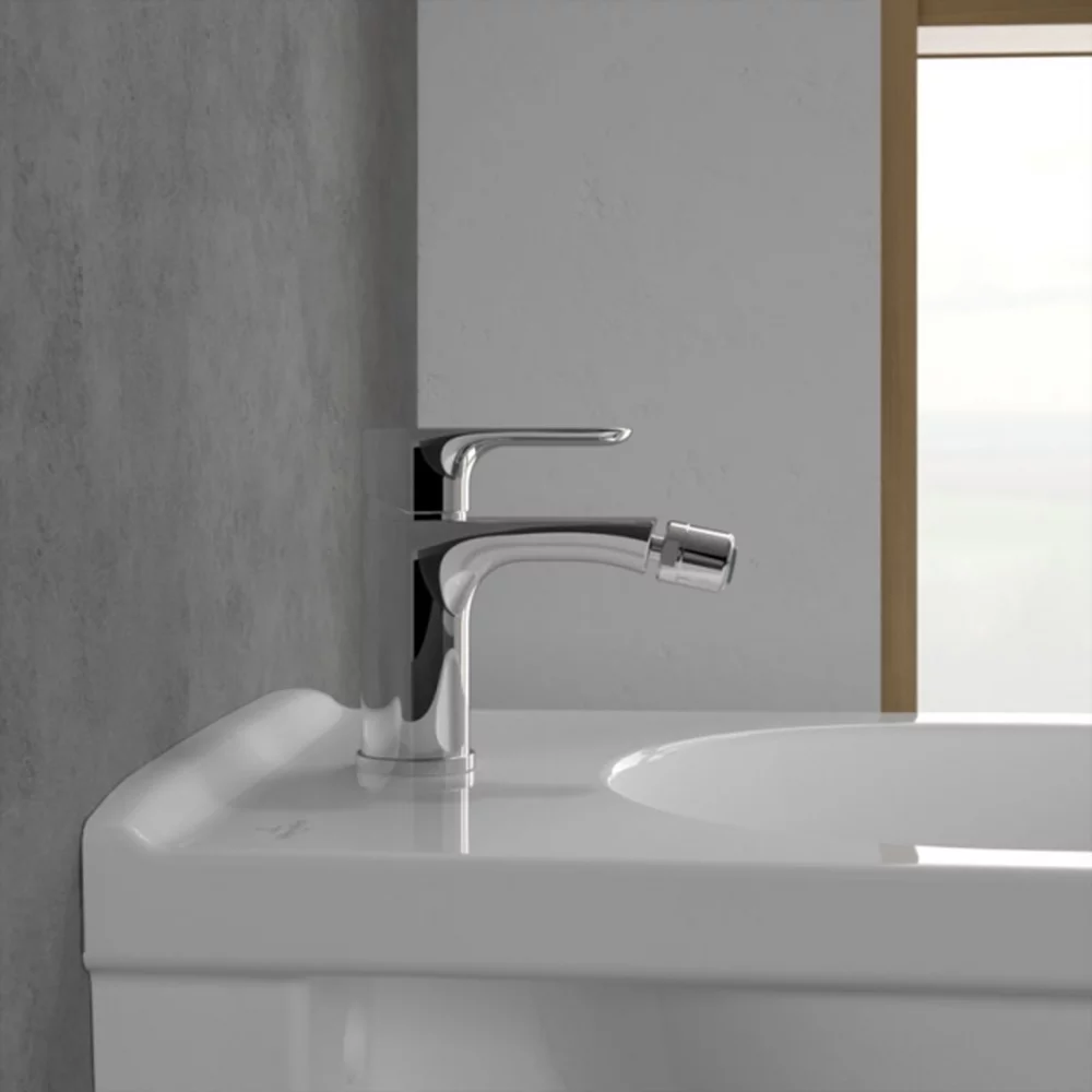 Baterie pentru bideu, ventil cu tija, crom, Villeroy&Boch O.Novo [2]