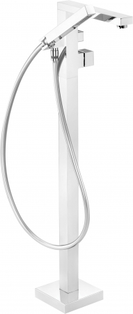 Baterie pentru cada freestanding, crom, cu set de dus, Deante Blur [1]