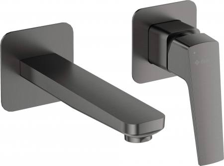 Baterie pentru lavoar, titan, montaj ingropat, Deante Blur