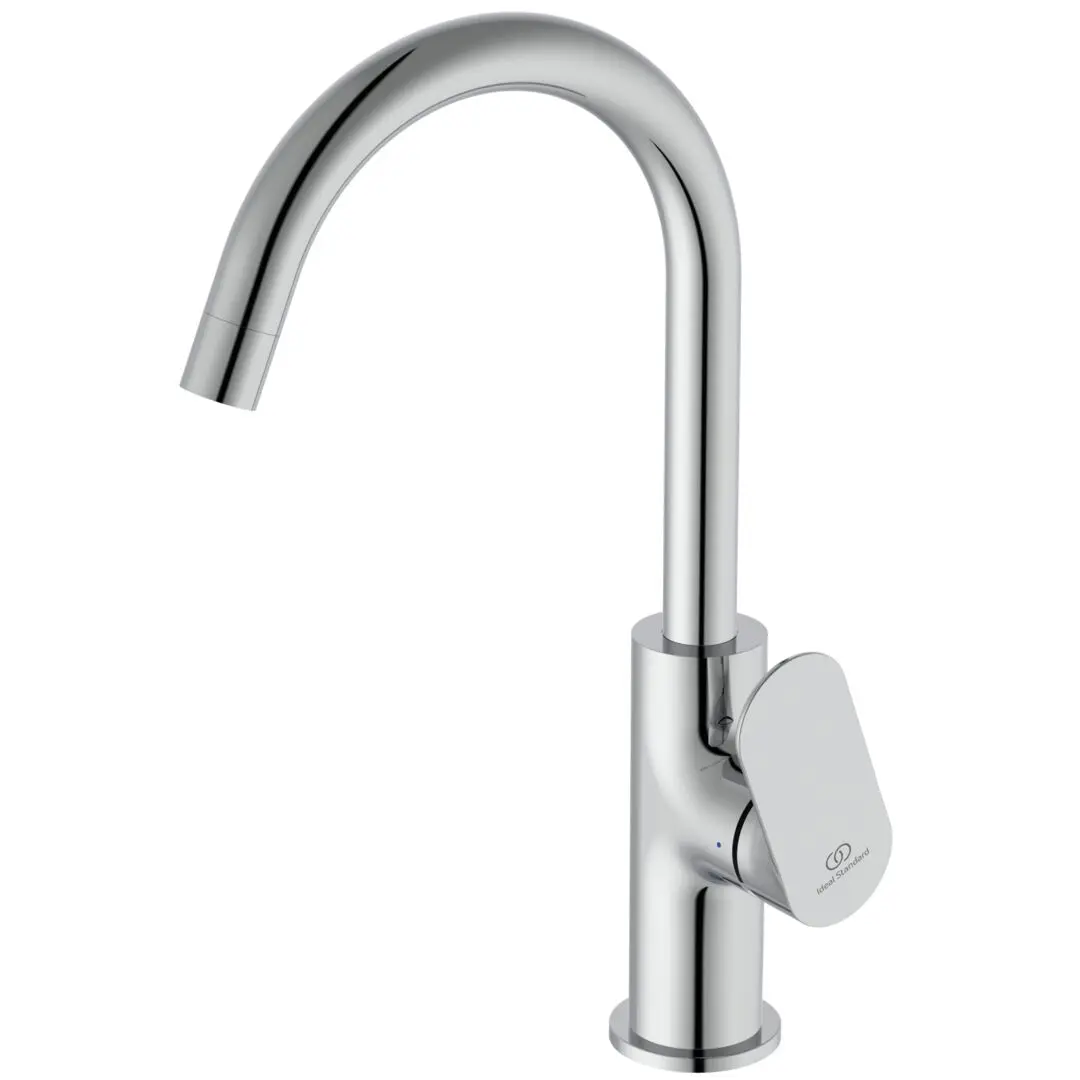 Baterie pentru lavoar cu ventil clickclack, pipa pivotanta, finisaj crom lucios, Ideal Standard Ceralife C [0]