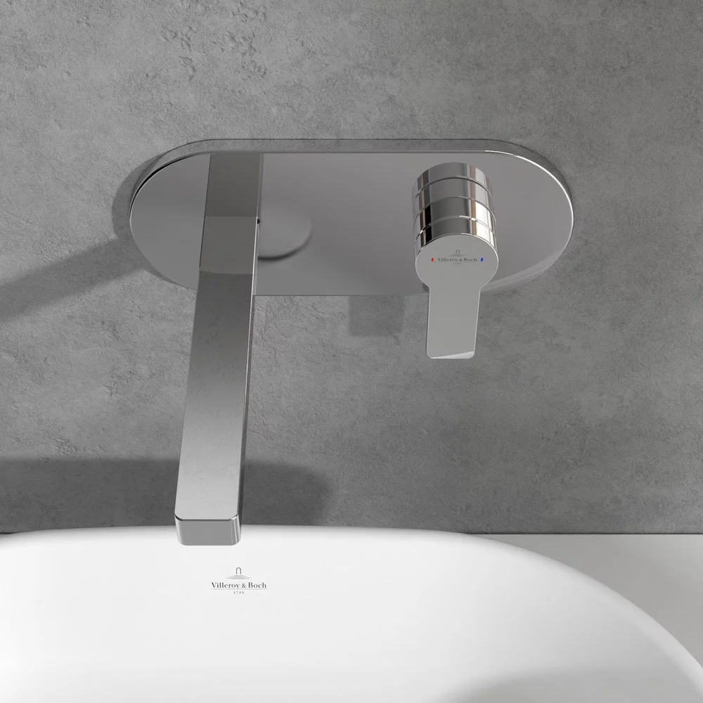 Baterie pentru lavoar, montaj incastrat, crom, Villeroy&Boch Architectura [3]