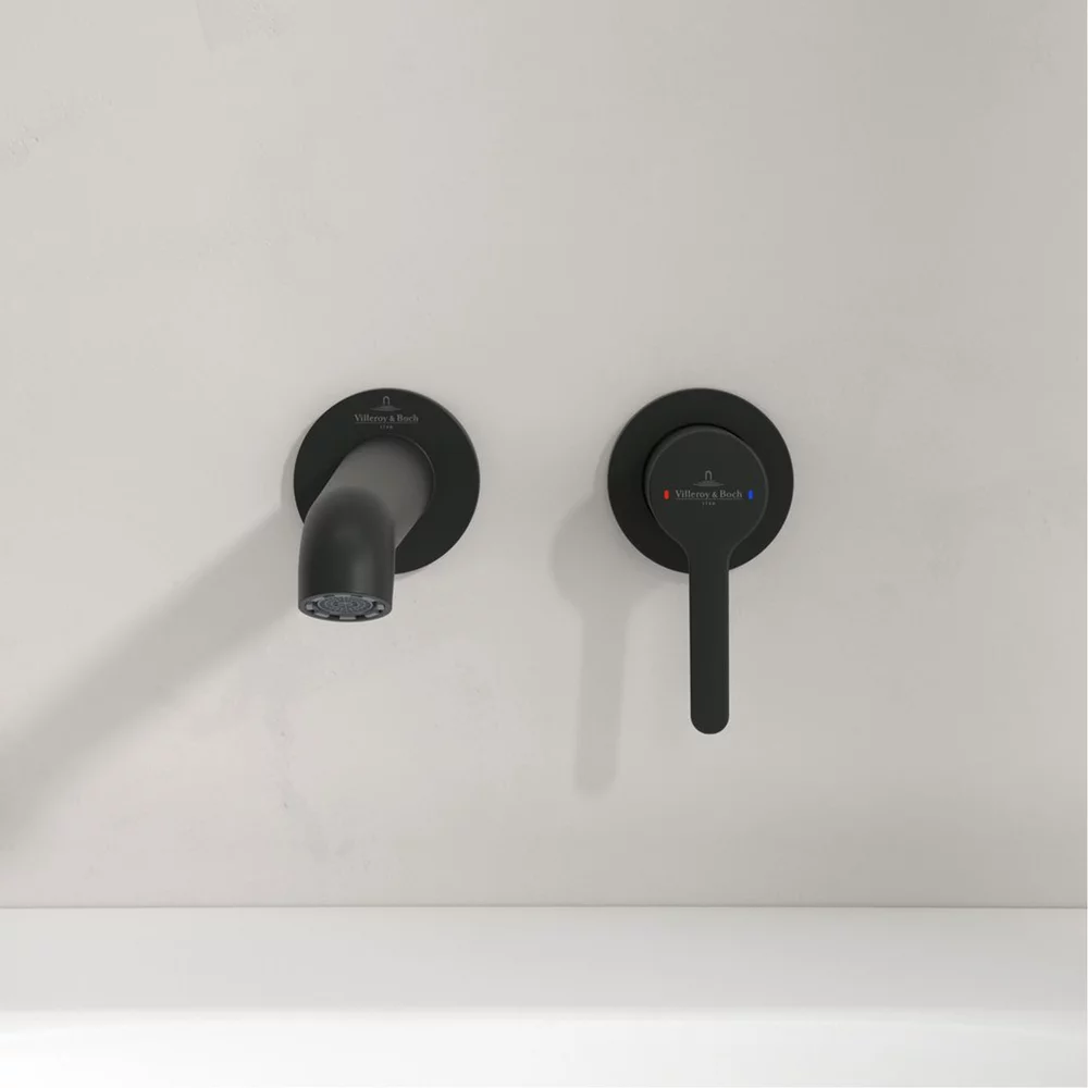 Baterie pentru lavoar, montaj incastrat, negru mat, Villeroy&Boch Skyla [3]