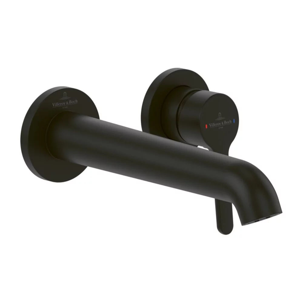 Baie - Baterie pentru lavoar, montaj incastrat, negru mat, Villeroy&Boch Skyla
