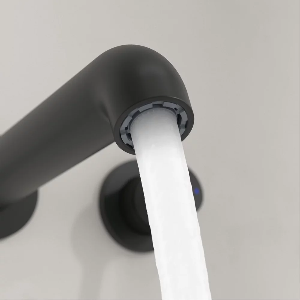Baterie pentru lavoar, montaj incastrat, negru mat, Villeroy&Boch Skyla [4]