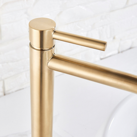 Baterie lavoar aurie cu montare pe blat, slim Wasser Gold [5]