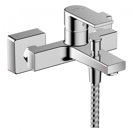 Baterii cada - Baterie perete cada sau dus, culoare crom lucios Hansgrohe Vernis Shape