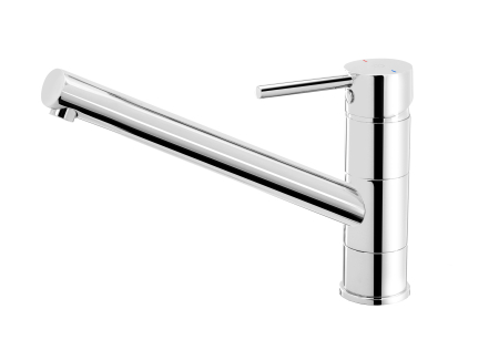 Baterii clasice bucatarie - Baterie pentru bucatarie, cu spalator, crom, FDesign Flusso