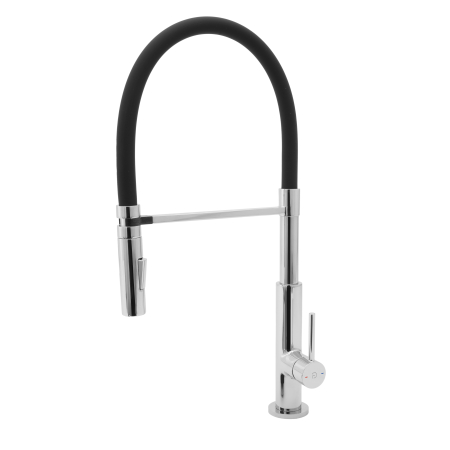 Baterii bucatarie cu pipa flexibila - Baterie stativa spalator pipa elastica Avanza A08, crom