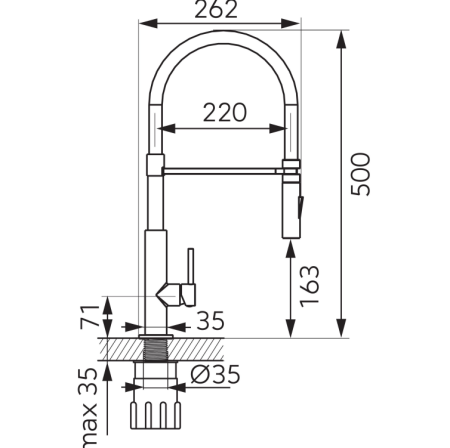 Baterie stativa spalator pipa elastica Avanza A08, crom [3]
