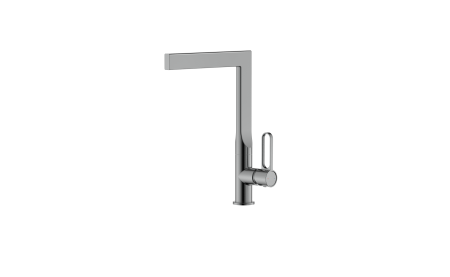 Baterii clasice bucatarie - Baterie bucatarie, gun metal, monocomanda, FDesign Zaffiro