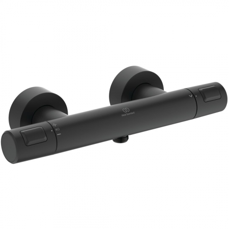 Baterii dus - Baterie dus termostatata Ideal Standard Ceratherm T25 negru mat