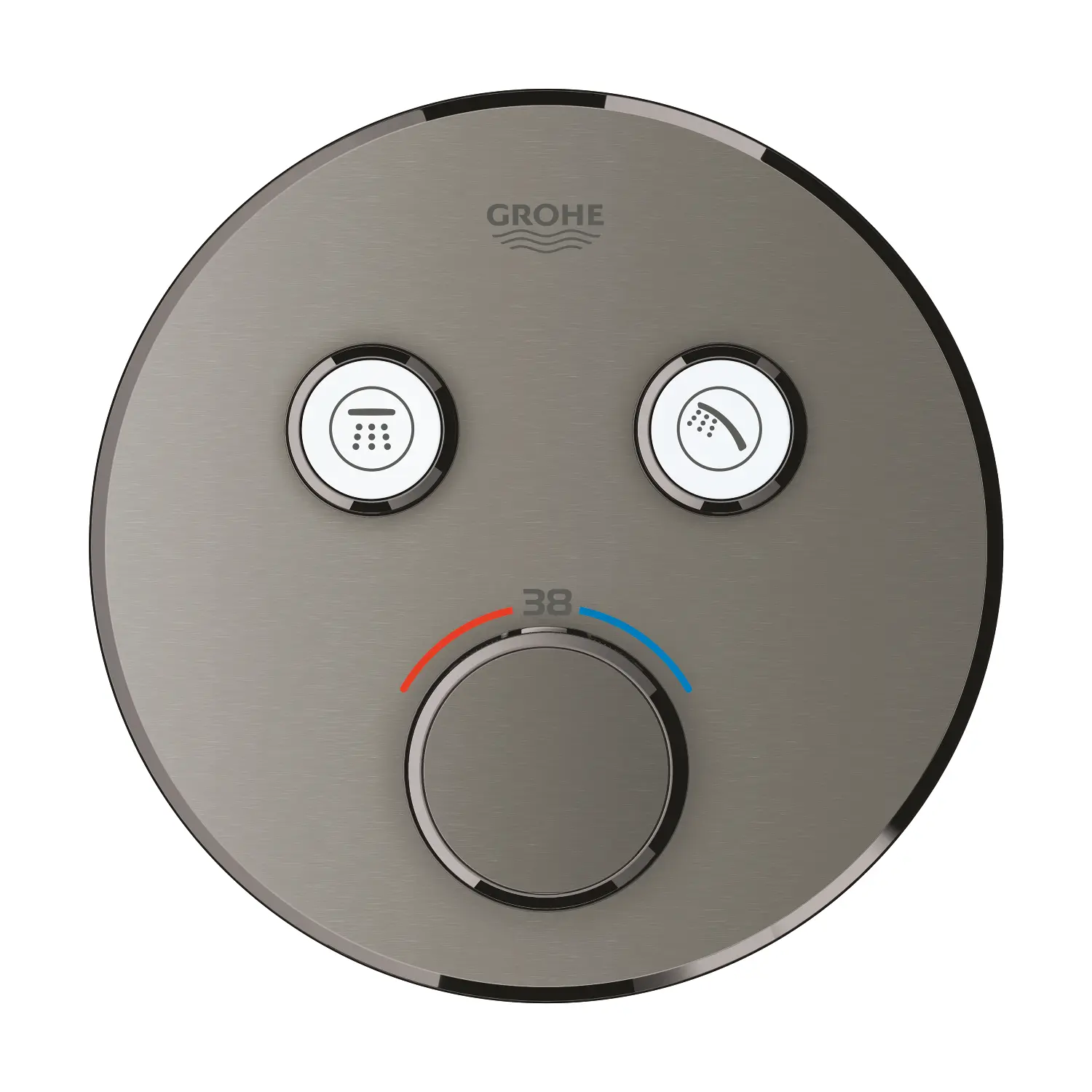 Baterie termostatata incastrata pentru cada si dus, grafit periat, Grohe Grohtherm SmartControl [0]