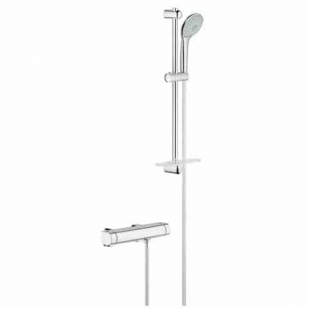 Seturi de dus - Set de dus cu baterie termostatata crom Grohe Grohtherm 2000