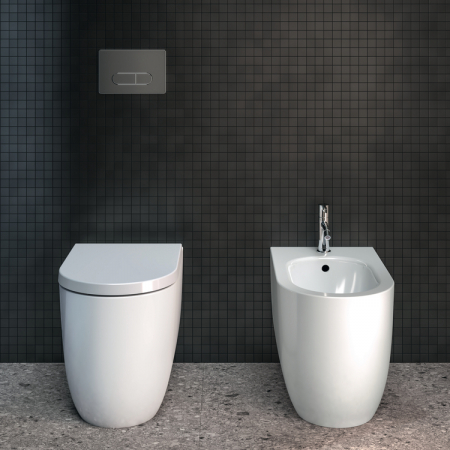 Bideu stativ Ideal Standard Blend Curve back to wall alb lucios [5]