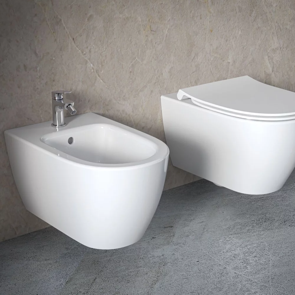 Bideu suspendat, alb, 53x34.5 cm, fixare ascunsa, Ideal Standard i.life O [3]