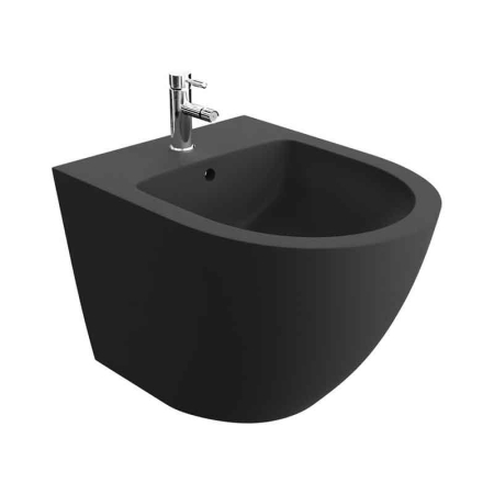 Baie - Bideu suspendat, cu fixare ascunsă, negru mat, Spectrum  Sierra