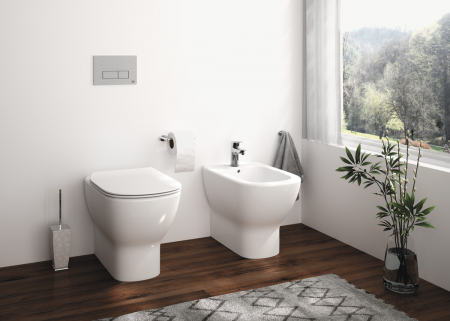 Bideu stativ Ideal Standard Tesi back to wall alb mat [4]