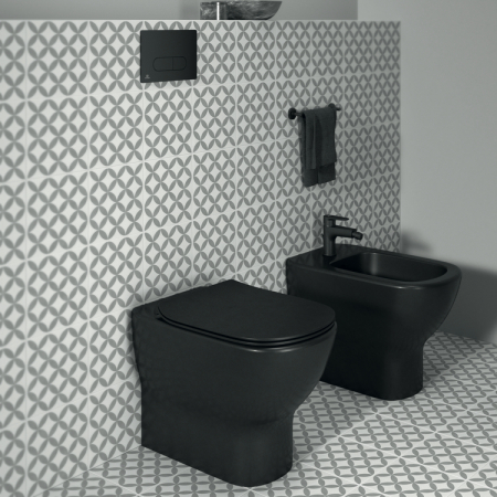 Bideu stativ Ideal Standard Tesi back to wall negru mat [5]