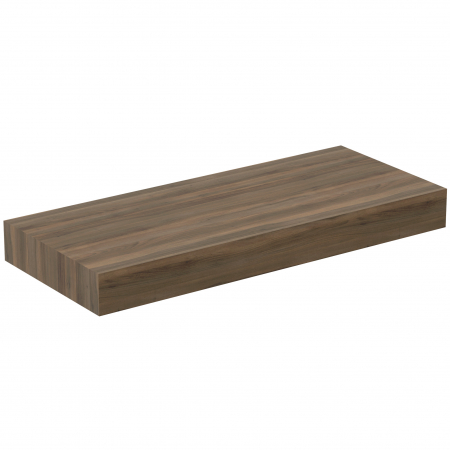 Blaturi pentru mobilier baie - Blat pentru lavoar Ideal Standard Adapto 120 cm maro inchis
