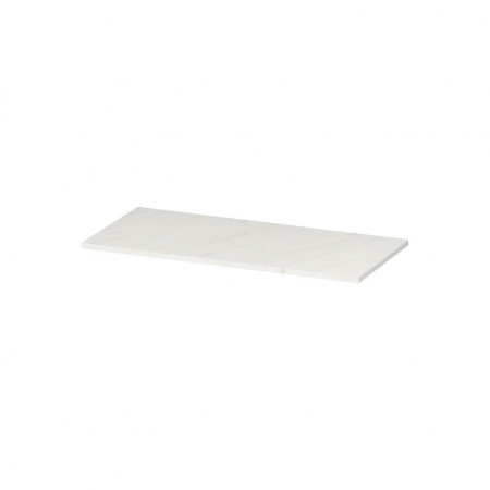 Blaturi pentru mobilier baie - Blat pentru mobilier baie Cersanit Larga 100 cm, alb marmura