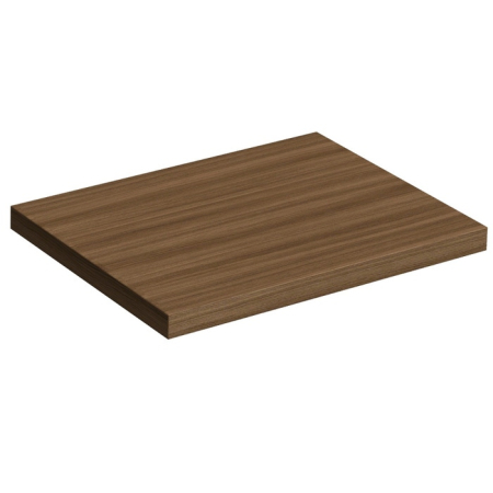 Blat pentru mobilier de baie 80 cm, rovere moka, Fluminia Genova