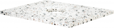 Mobilier baie - Blat compozit pentru lavoarul de baie, dimensiune 600x500 mm, Deante