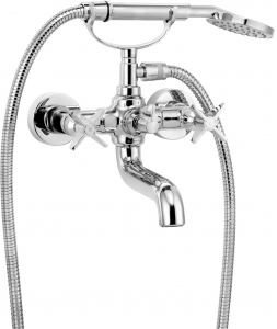 Baterii cada - Baterie cada baie cu para de dus culoare crom Deante, Temisto