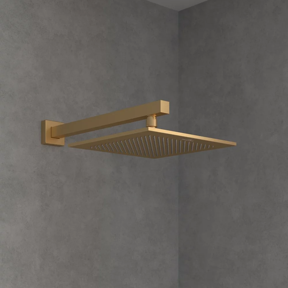 Brat de dus 40 cm, auriu periat, patrata, Villeroy&Boch, Universal Showers [1]