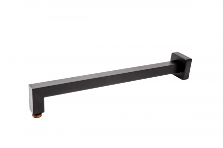 Brate si palarii dus - Brat dus fix FDesign Inula 400 mm, rectangular, negru mat