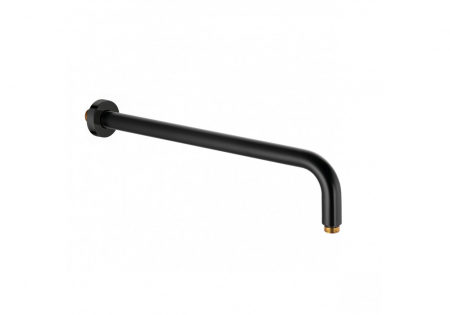 Baie - Brat dus fix negru mat 410 mm Kludi A-QA