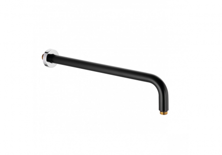 Baie - Brat dus fix negru mat/crom 410 mm Kludi A-QA