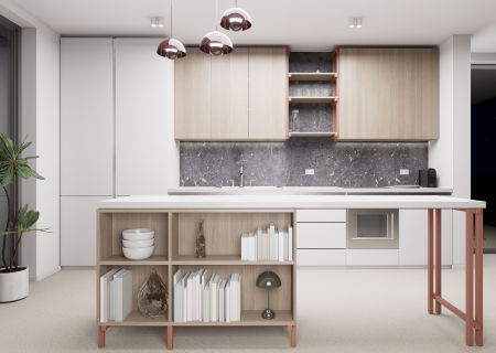 Bucatarii pe comanda - Bucatarie pe comanda Vita, realizata din PAL premium -  model personalizabil