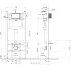 Set rezervor wc incastrat cu vas Wc oval si capac duroplast, Cersanit Millie Plus [2]