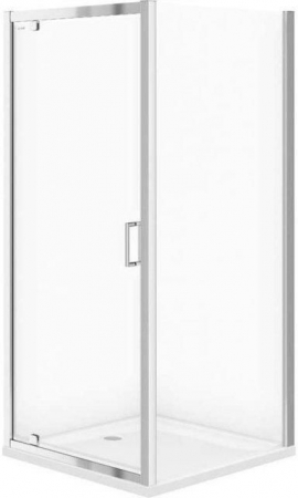 IVA - Cabina dus cu usa pivotanta 90x90 cm, sticla transparenta, Cersanit