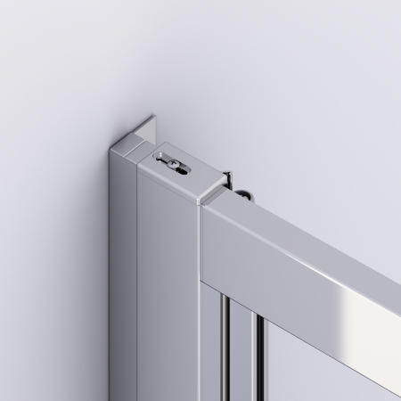 Cabina de dus 90x100 cm, cu usa pliabila culisanta, crom, Ronal Divera [3]