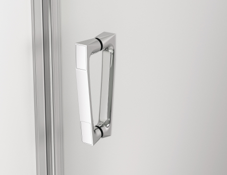 Cabina de dus 80x100 cm cu usa batanta si profil compensator, crom, instalare usa dreapta Ronal Cadura [2]